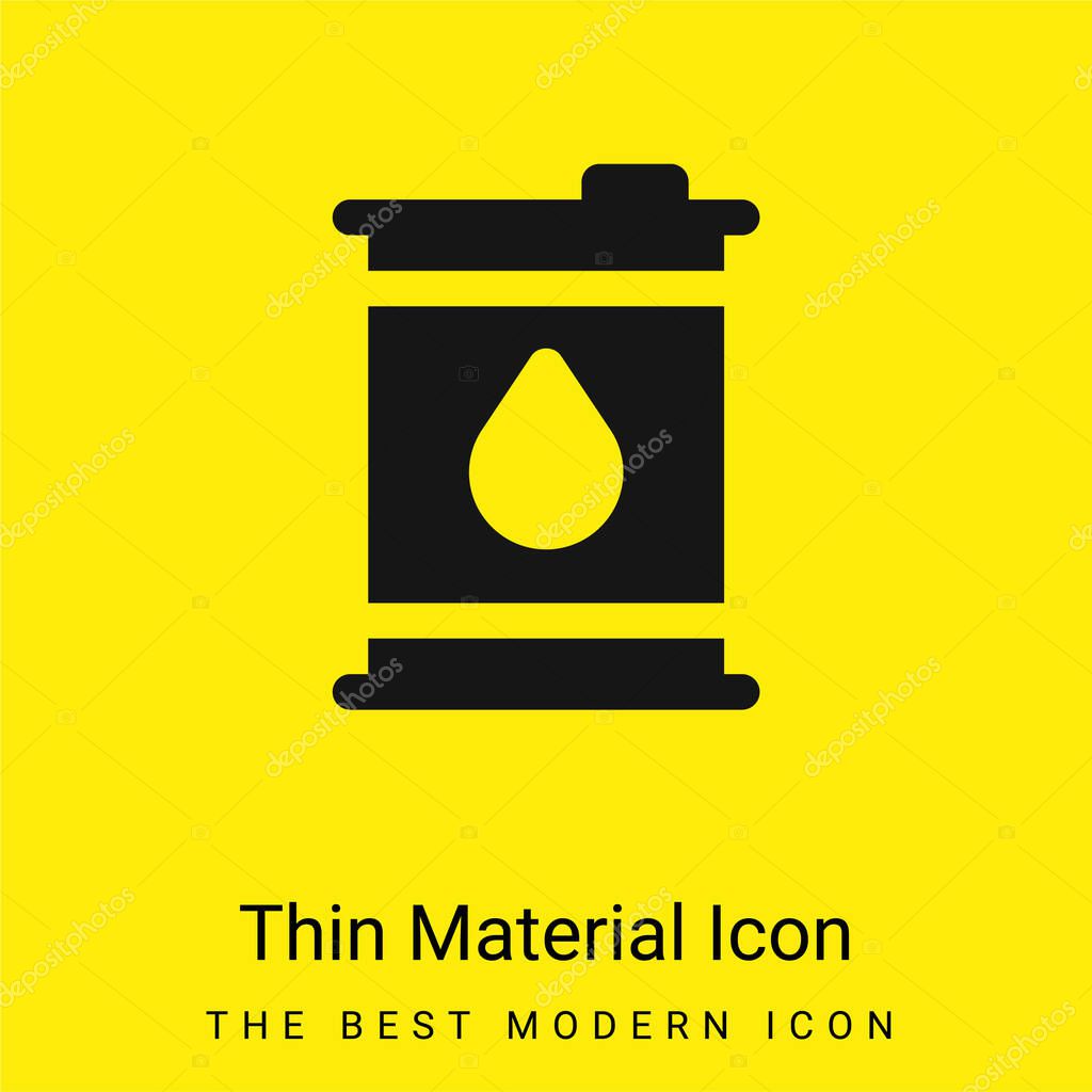 Barrels minimal bright yellow material icon