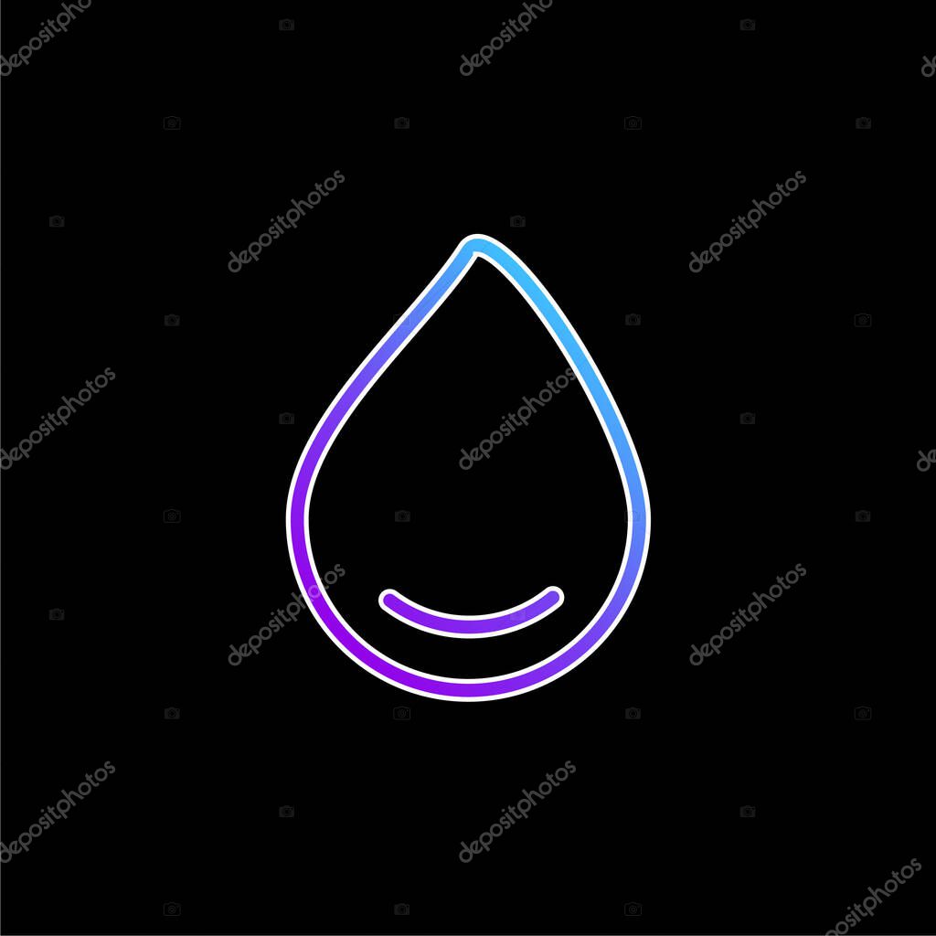 Big Drop Of Water blue gradient vector icon