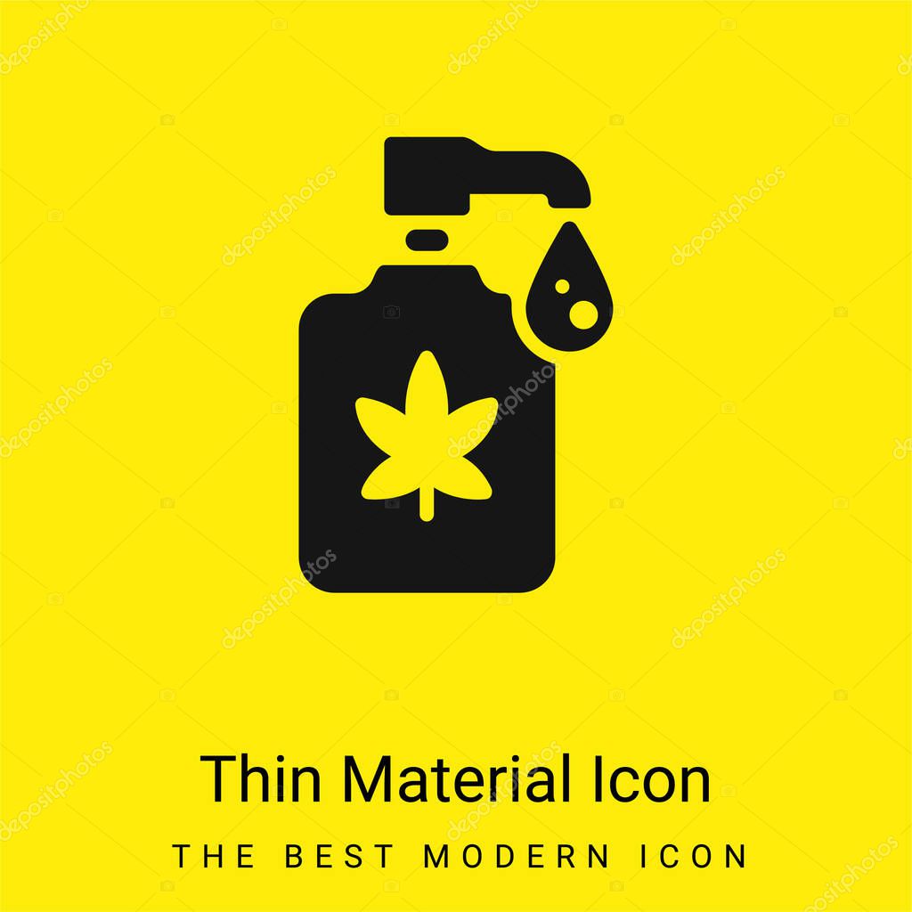 Body Lotion minimal bright yellow material icon