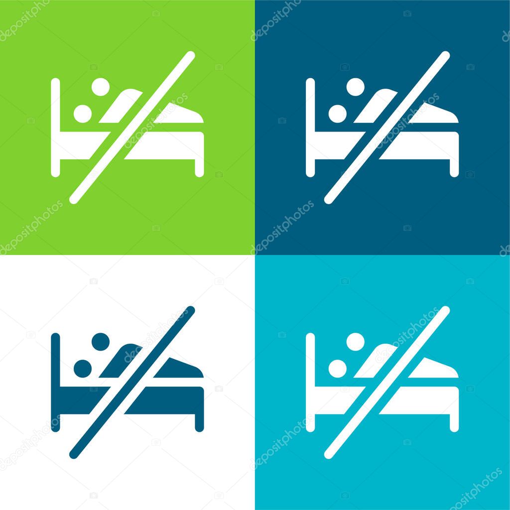 Abstinence Flat four color minimal icon set