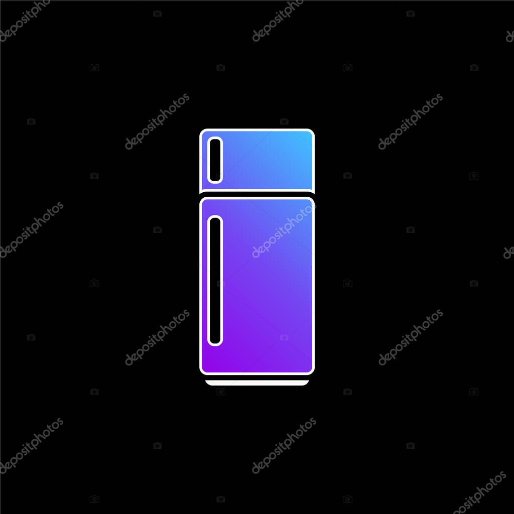 Big Refrigerator blue gradient vector icon