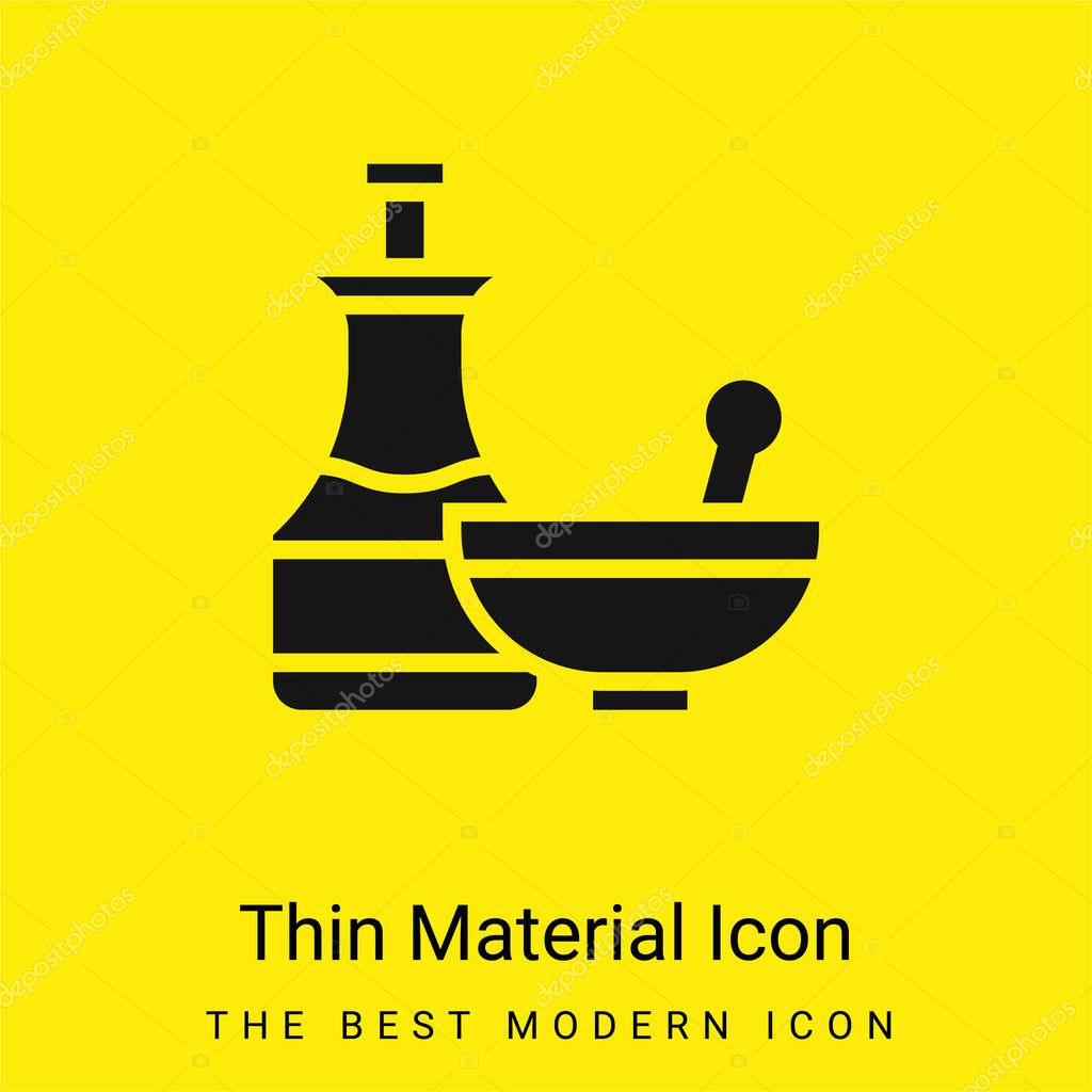Apothecary minimal bright yellow material icon