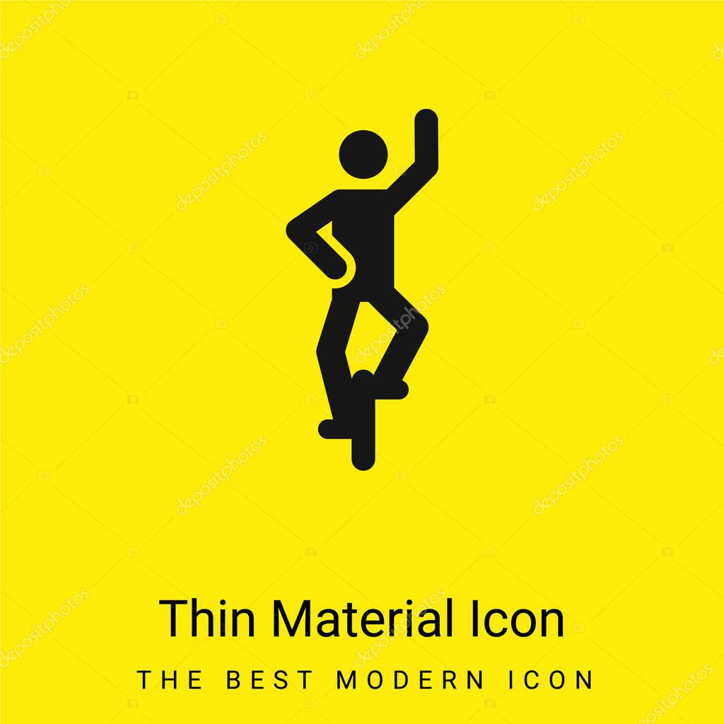 Acrobat minimal bright yellow material icon