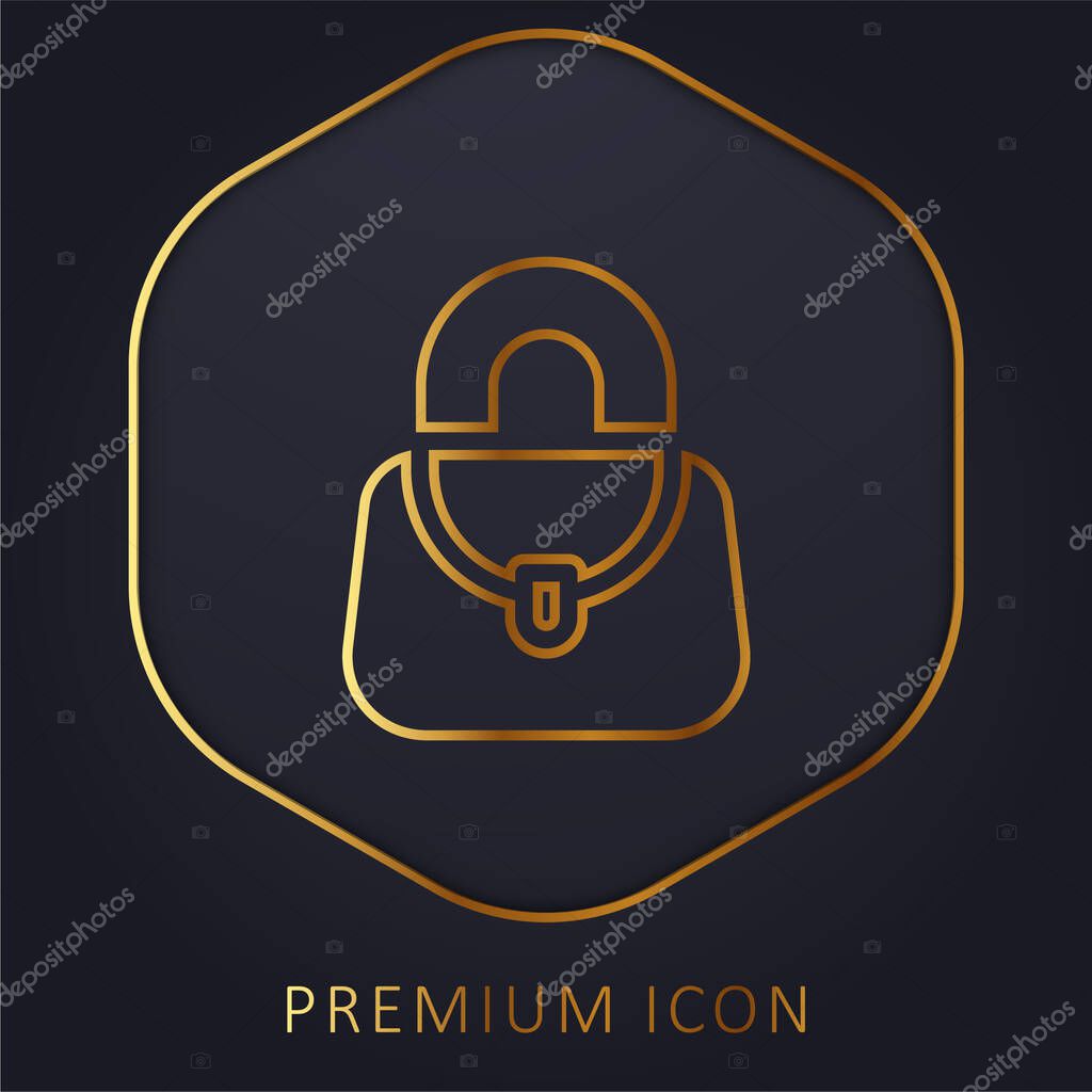 Accessory golden line premium logo or icon
