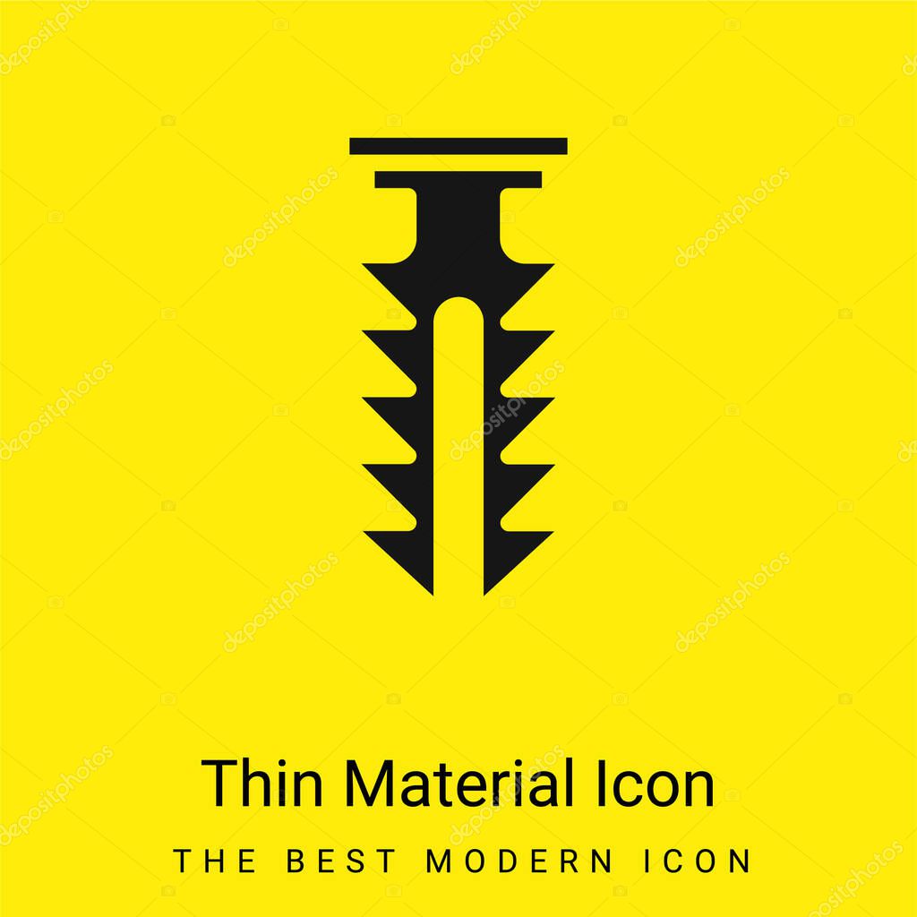Anchor minimal bright yellow material icon