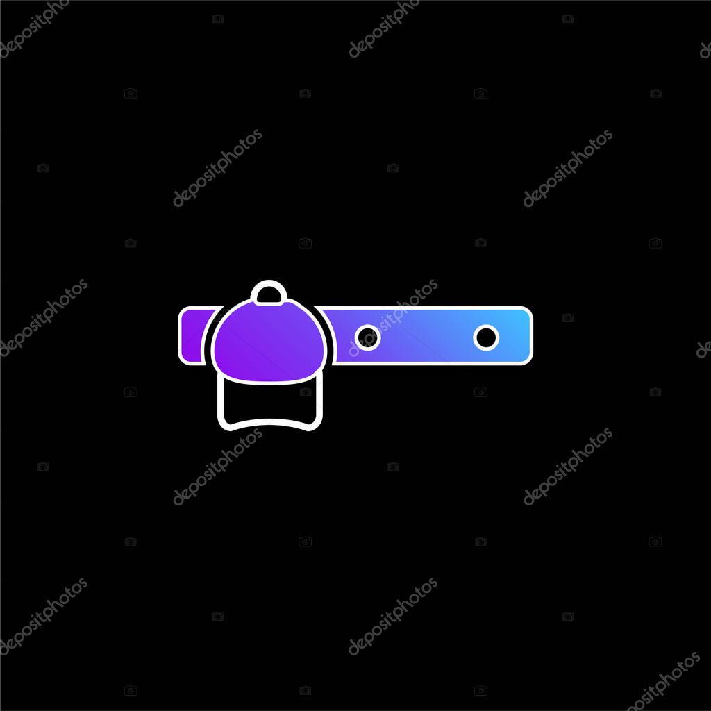 Bedroom Rack Furniture To Hang Things blue gradient vector icon