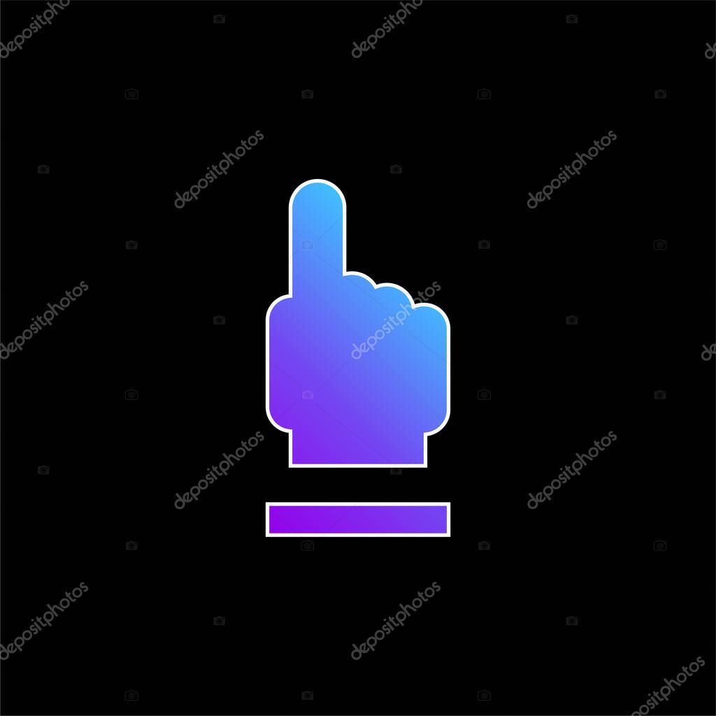 Ask blue gradient vector icon