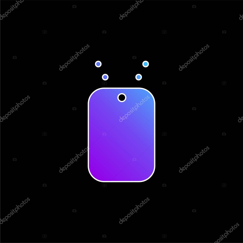 Badge blue gradient vector icon