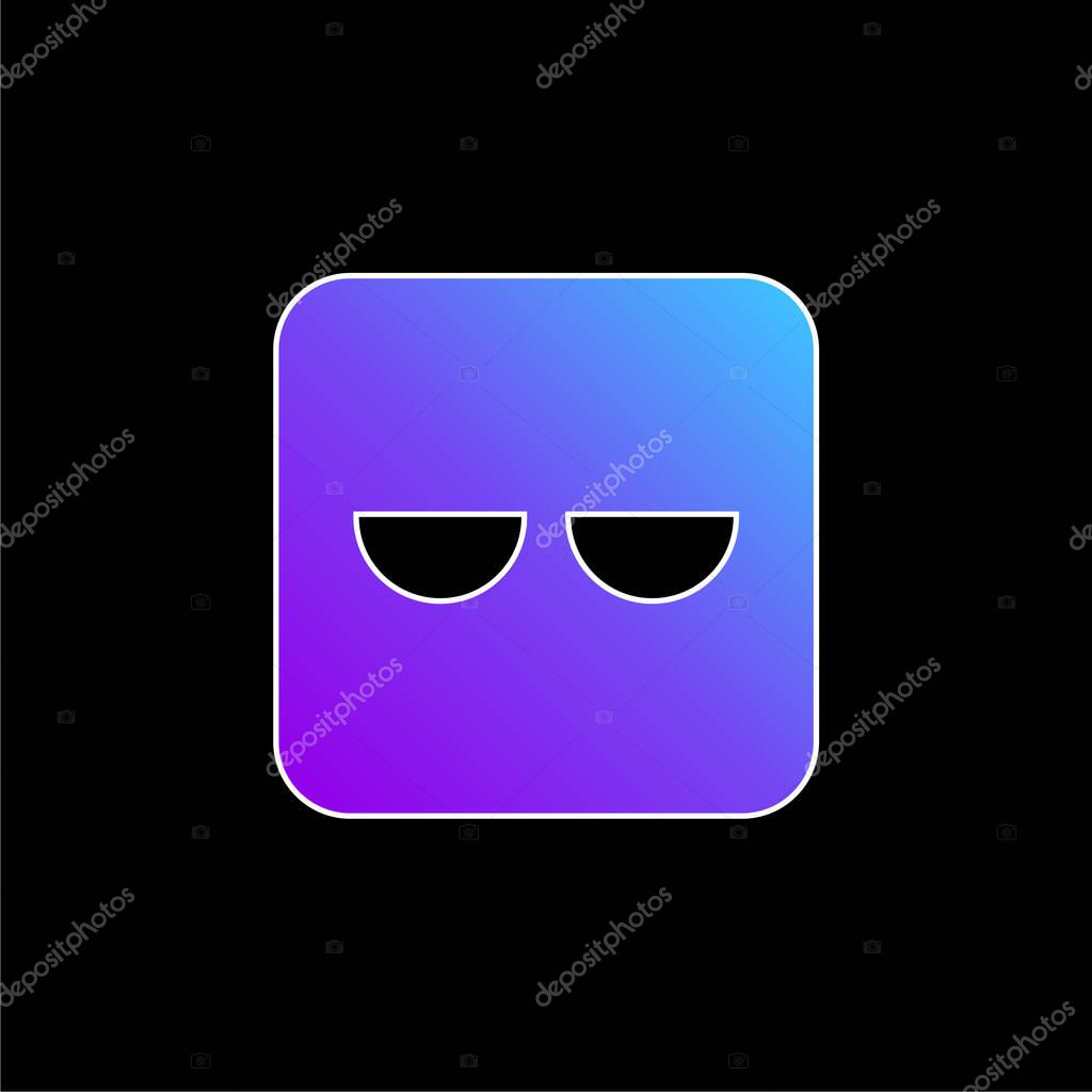 Bored blue gradient vector icon
