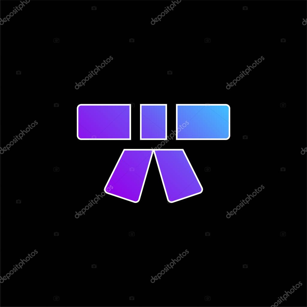 Belt blue gradient vector icon