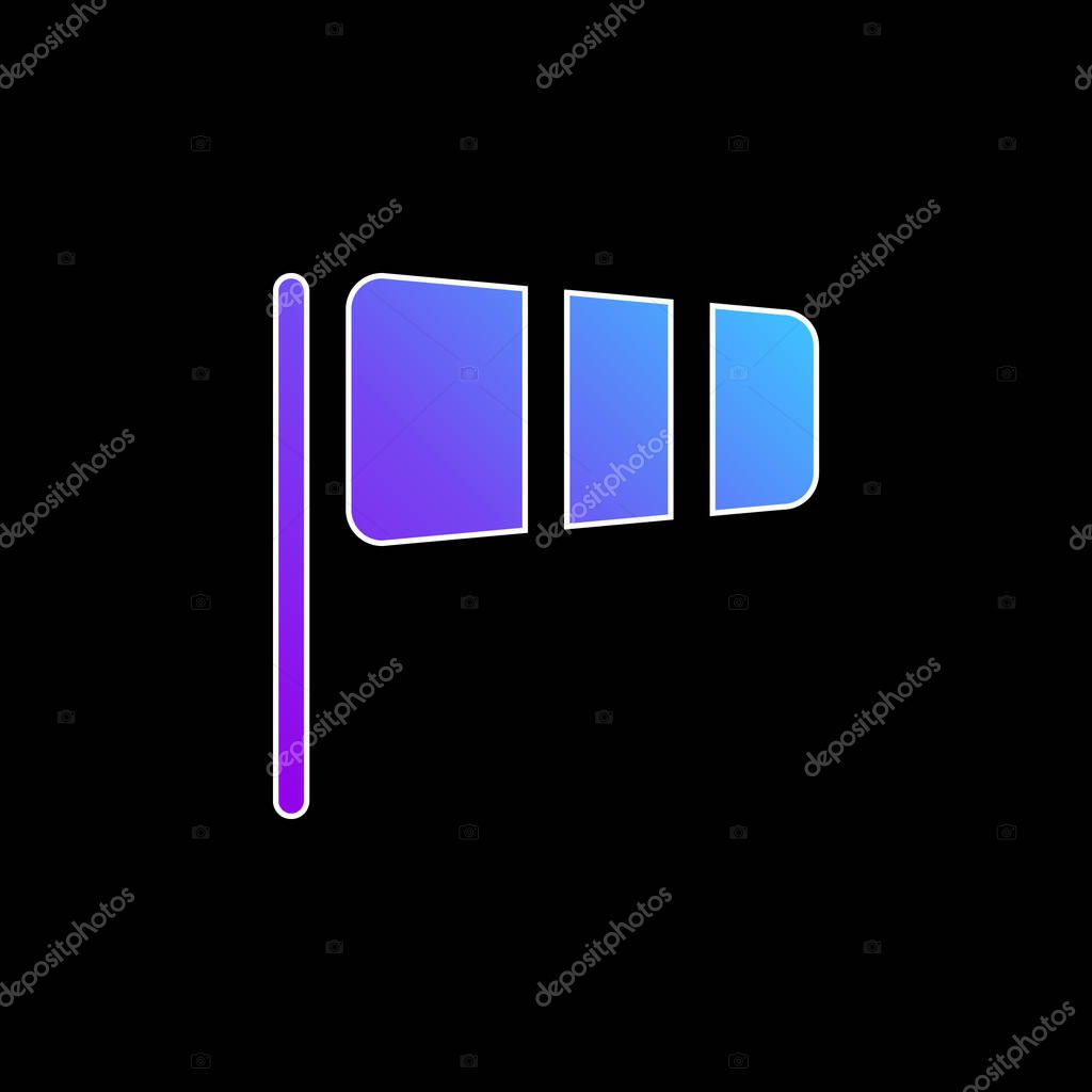 Black Winds Socket Tool Symbol blue gradient vector icon