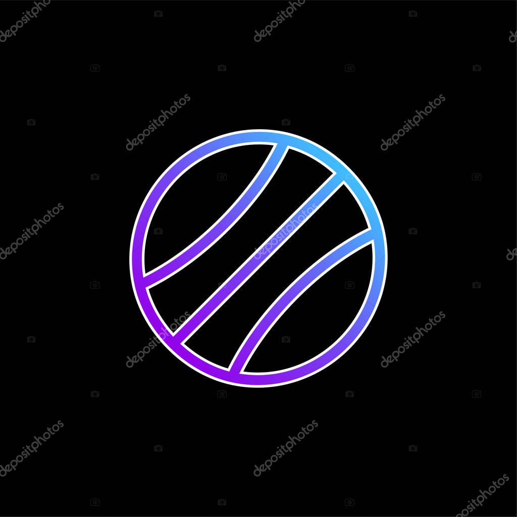 Beach Ball blue gradient vector icon