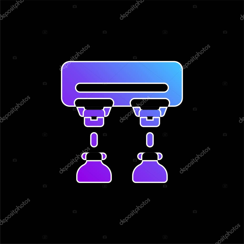 Assembly Line blue gradient vector icon