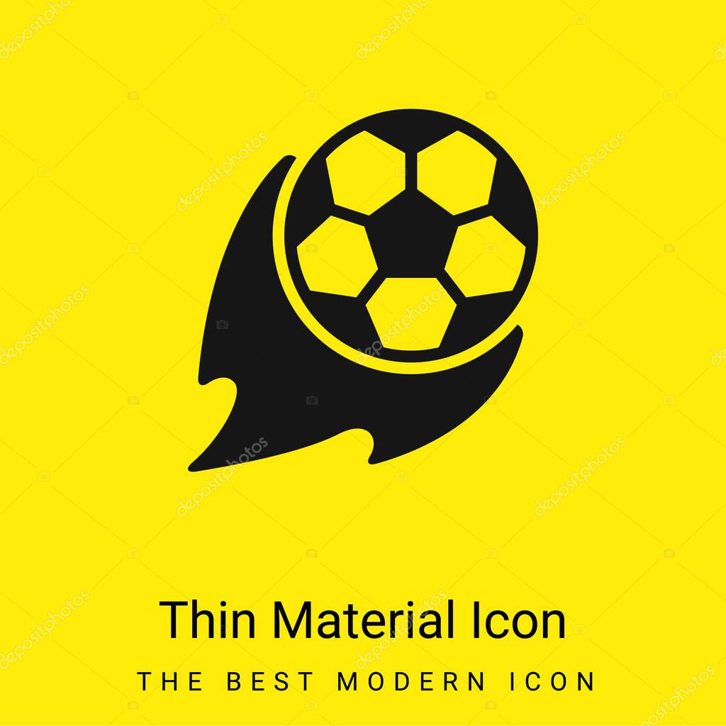 Ball minimal bright yellow material icon