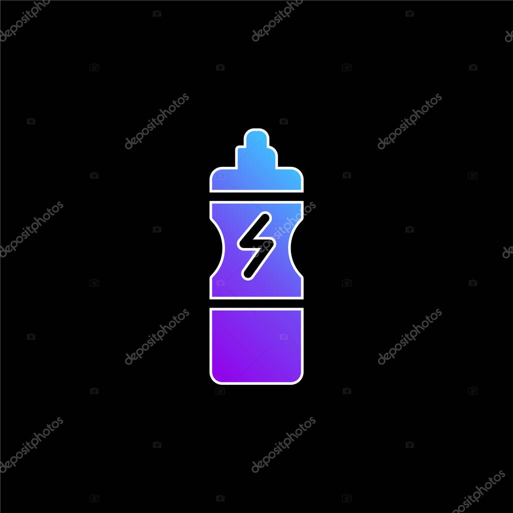 Bottle blue gradient vector icon