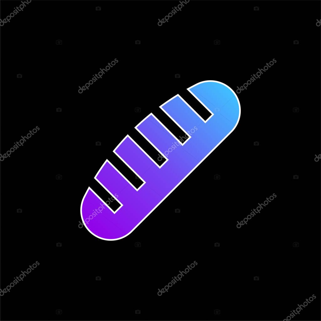 Bread blue gradient vector icon