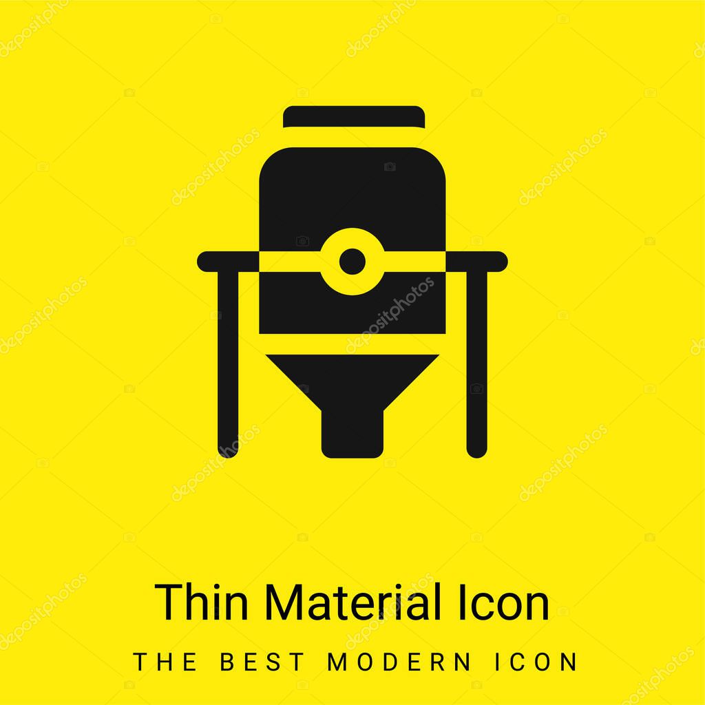Brewery minimal bright yellow material icon