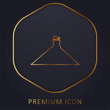 Belçika altın çizgisi prim logosu veya simgesi