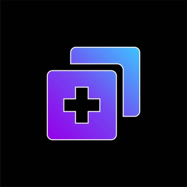 Mavi gradyan vektör simgesi ekle