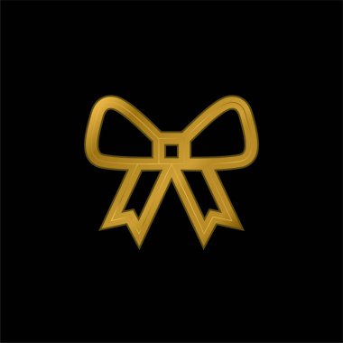 Baş altın kaplama metalik simge veya logo vektörü