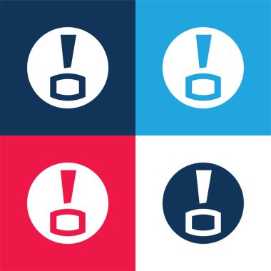 Bitacoras Logosu mavi ve kırmızı en küçük simge kümesi