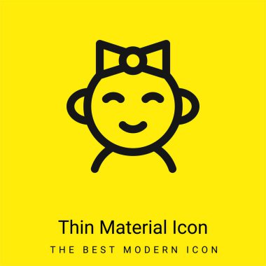 Bebek Kız Minimum Parlak Sarı Madde simgesi