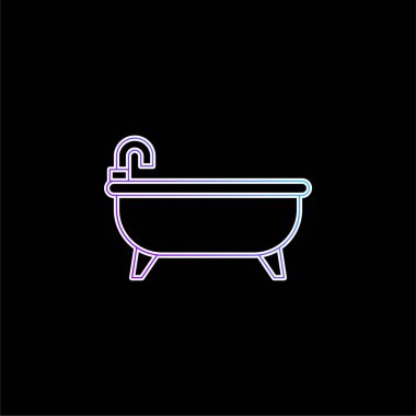 Küvet mavisi gradyan vektör simgesi