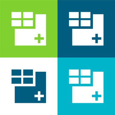 Pencere Izgarası Sembol Düz Renk minimal simgesi seti ekle