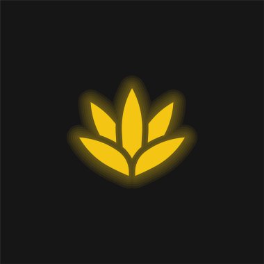 Parlak sarı neon simgesi