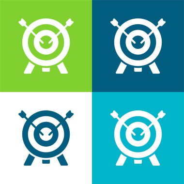 Okçuluk Düz Renk en düşük simge kümesi