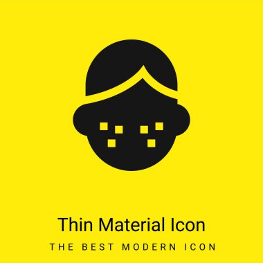 Acne minimal bright yellow material icon clipart