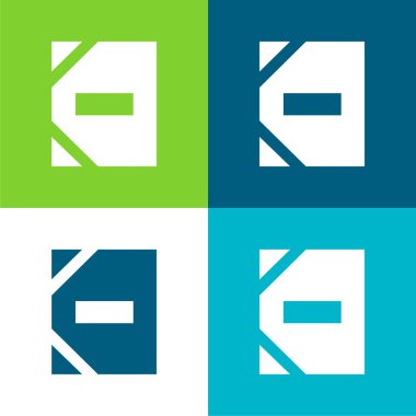 Gündem Düz 4 Renk en küçük simge kümesi