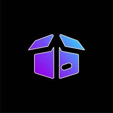 Kutu mavisi gradyan vektör simgesi