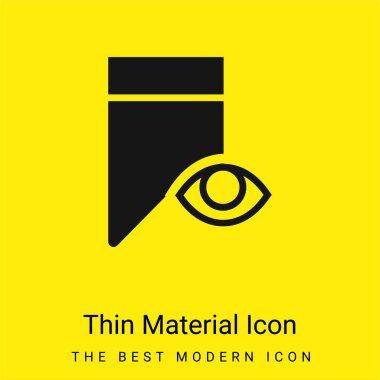 Yer imi en az parlak sarı madde simgesi