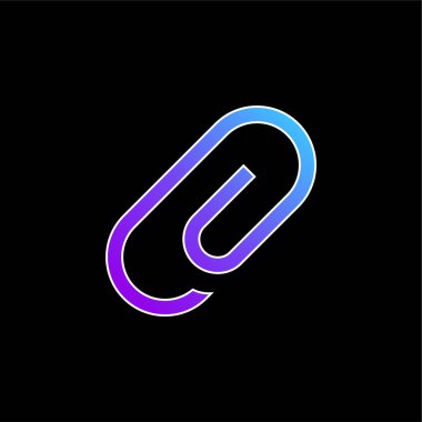 Kağıt Ataç Mavi Gradyan vektör simgesinin Eklenti Çapraz Arayüz Sembolü