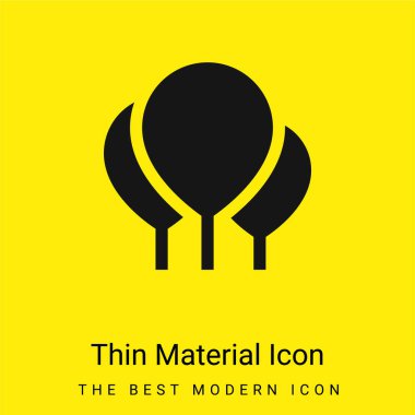 Balonlar çok az parlak sarı madde simgesi