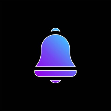 Çan mavisi gradyan vektör simgesi