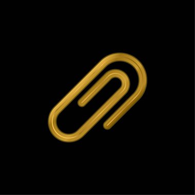 Altın kaplamalı metalik simge veya logo vektörü ekle