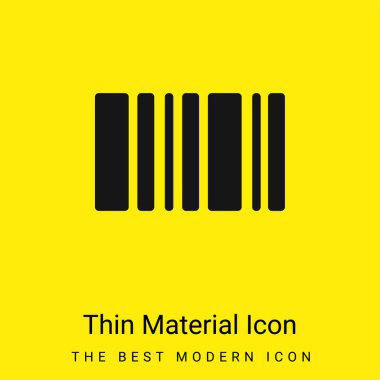 Barkod en az parlak sarı madde simgesi