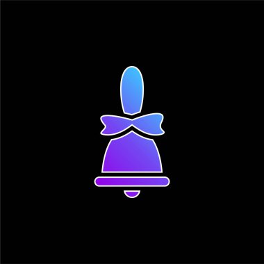 Çan mavisi gradyan vektör simgesi