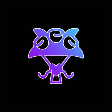 Buket mavi gradyan vektör simgesi