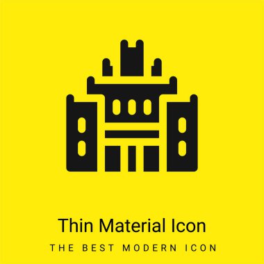 African Heritage House minimal bright yellow material icon