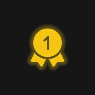 En iyi sarı parlak neon simgesi