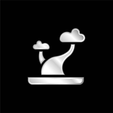 Bonsai gümüş kaplama metalik ikon