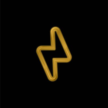 Altın kaplama metalik simge veya logo vektörünü cıvatala