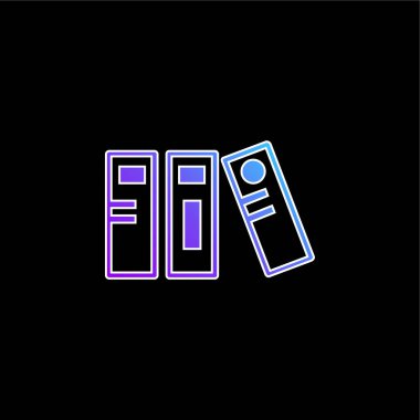 Mavi gradyan vektör simgesini arşivler