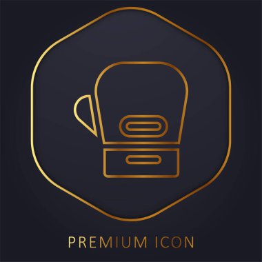 Boks Eldiveni Altın Hat prim logosu veya simgesi