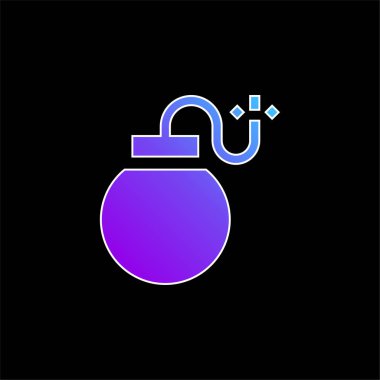 Bomba mavi gradyan vektör simgesi