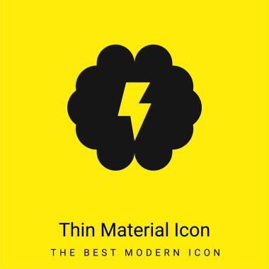 Beyin en az parlak sarı madde simgesi