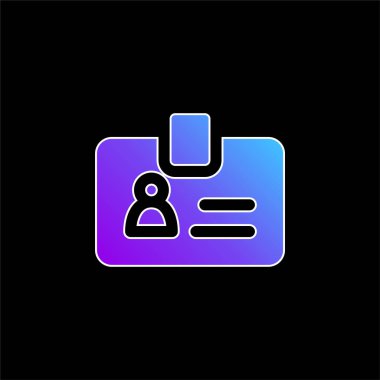 Rozet mavi gradyan vektör simgesi